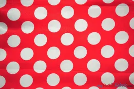 Polka Dot Satin | Soft Satin Polka Dot Charmeuse Fabric | 60" Wide |