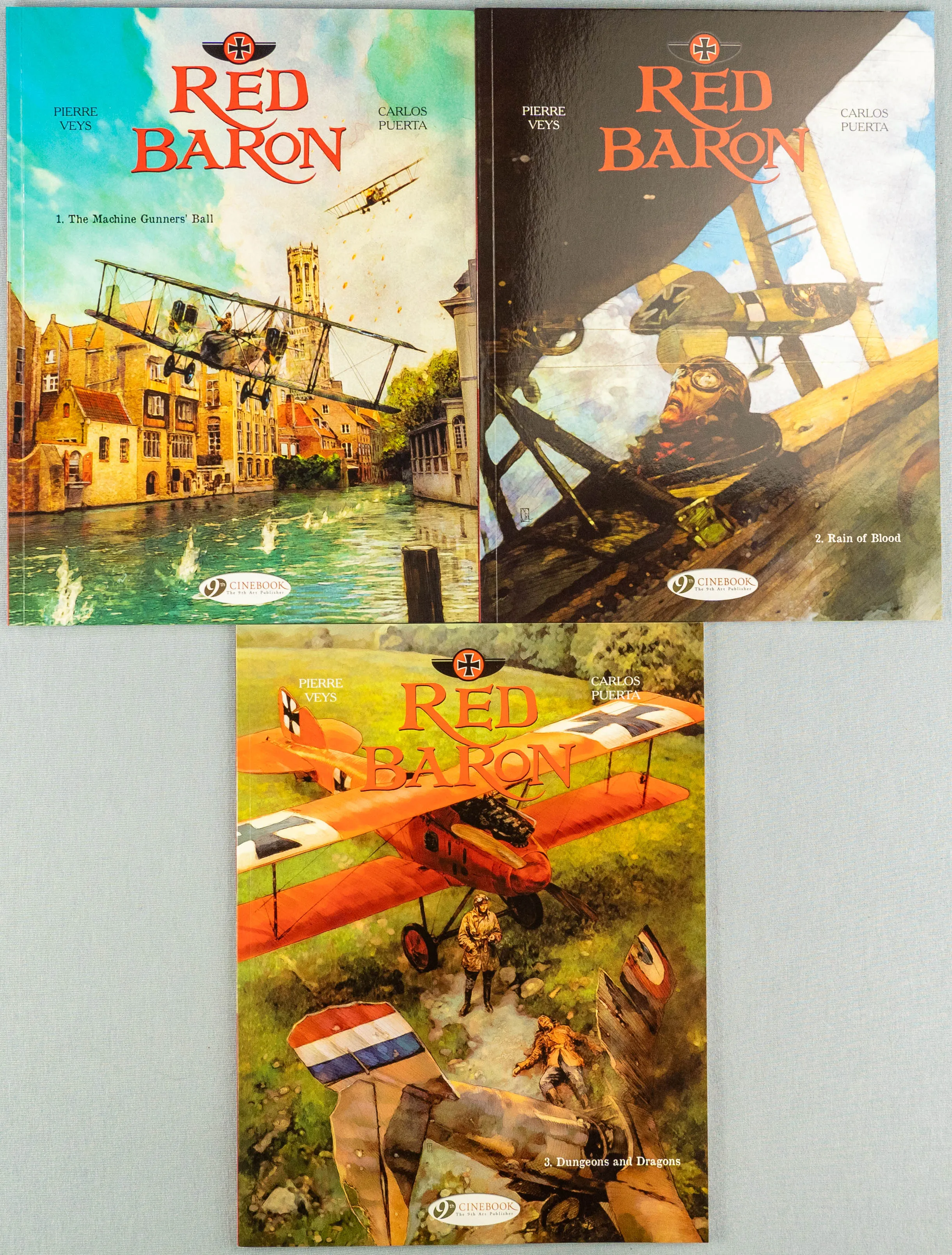 Red Baron Complete Set - Volumes 1, 2 and 3: Cinebook Paperback Comics by Veys/Puerta