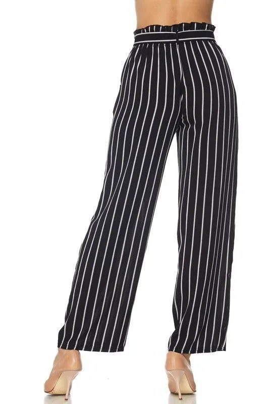 Royal Curves High Waisted Striped Pants-FINAL SALE-NOT ELIGIBLE FOR EXCHANGE OR REFUND