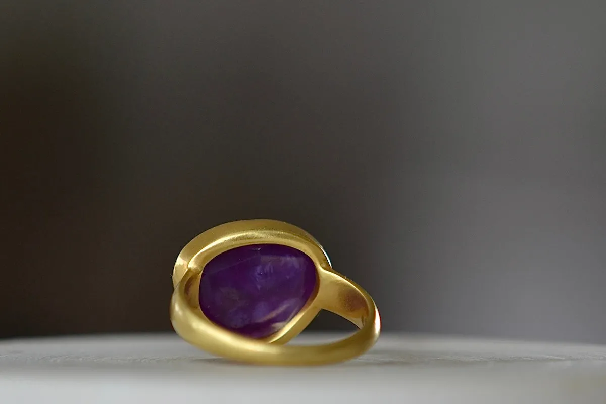 Sugalite Greek Ring