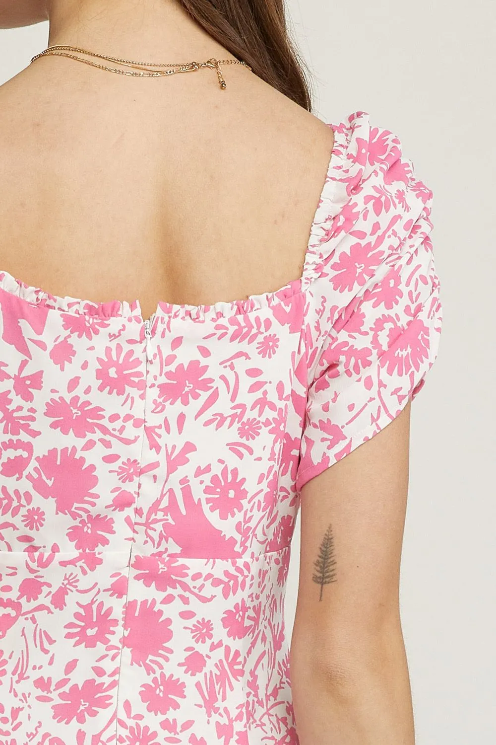 Sweetheart Pink Midi Dress