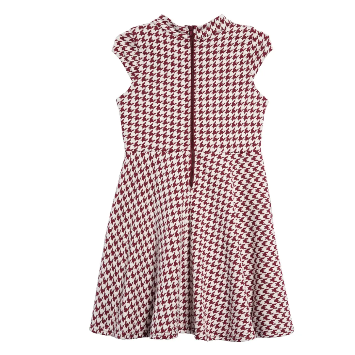 Tween Houndstooth Skater Dress