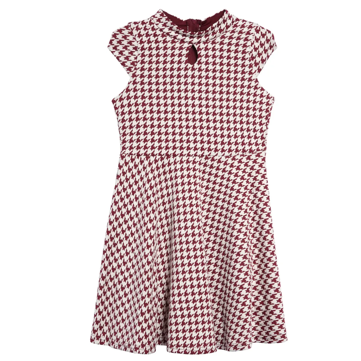 Tween Houndstooth Skater Dress